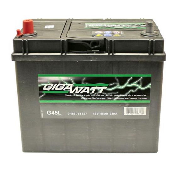 Аккумулятор GIGAWATT 6СТ-45 Аз Asia (0185754557)