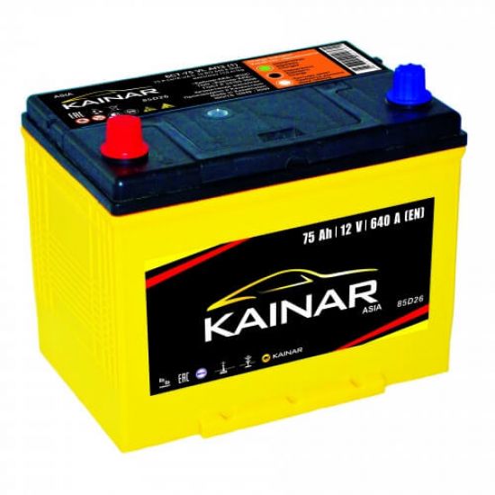 Аккумулятор  Kainar 6СТ-75 АзЕ Asia (0703410110)