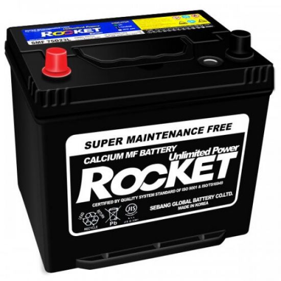 Аккумулятор Rocket 6CT-65 Аз Asia (75D23R)