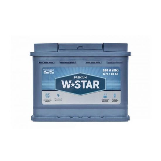   Аккумулятор W STAR Premium 6СТ-60Аз (5607102)