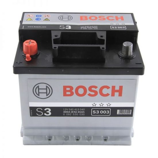 Аккумулятор Bosch S3 45Ah 400A L+ (S3 003)