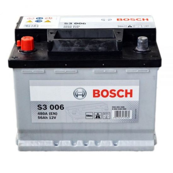 Аккумулятор Bosch S3 56Ah 480A L+ (S3 006)