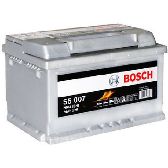 Аккумулятор Bosch S5 Silver Plus 74Ah 750A R+ (S5 007)