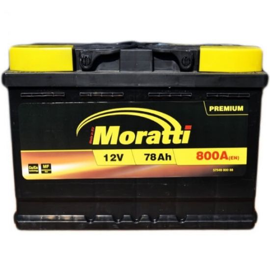 Аккумулятор MORATTI Premium 62Ah 650A R+